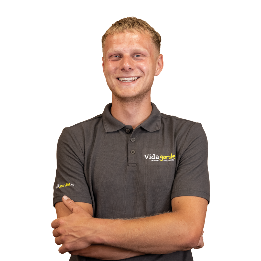 Jesse Bos, hovenier bij Vida Garden