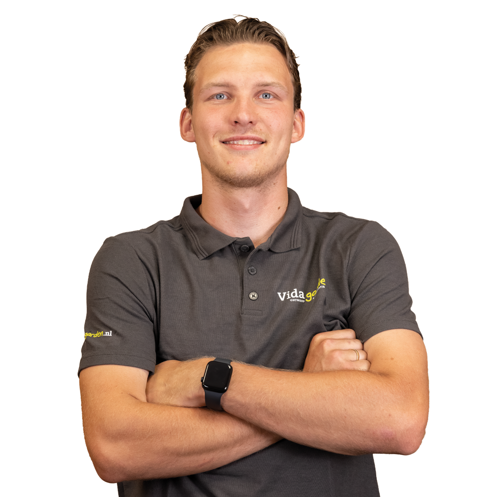 Aaron Hoogendijk, hovenier bij Vida Garden